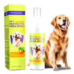 PAWSToyTechy Cat deterrent spray for peeing, Effective dog repellent spray for furniture, pee corrector spray,training spray for furniture , Indoor & Outdoor Safe for Pet, Alcohol Free/Non-Toxic, 4 oz / 120 mL