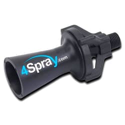 4SPRAY Eductor Nozzle - BSPT Fluid Mixing Eductors - Glass Reinforced Polypropylene - Minimal Maintenance and Clog Resistant Tank Mixing Agitation Nozzles - 3/8 inch (1 Count)