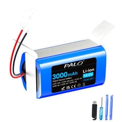 Palowextra Upgraded 3000mAh Battery Replacement for ILIFE A4s, A4s pro, A6, A7, A8, A9 W450 Robot Vacuum Cleaner, 14.8V