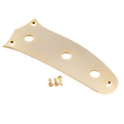 Musiclily Pro Steel 3-Hole Guitar Control Plate for Mustang Style Electric Guitar, Gold
