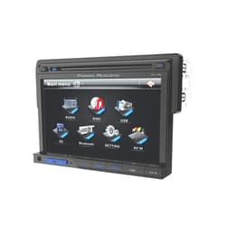 Power Acoustik PD-710B Single-DIN Multimedia Source with Detachable 7-Inch Oversize LCD Touchscreen including Bluetooth 2.0