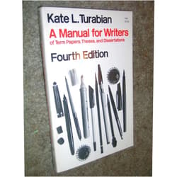 By Kate L Turabian (Author) A Manual for Writers of Term Papers, Theses, and Dissertations (Manual for Writers of Term Papers, Theses, & Dissertations)