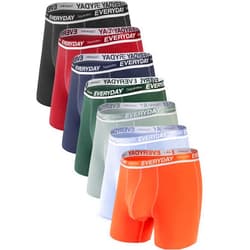 Separatec Cotton Dual Pouch Men's Underwear Comfortable Soft Breathable Everyday Boxer Briefs for men 7 Pack