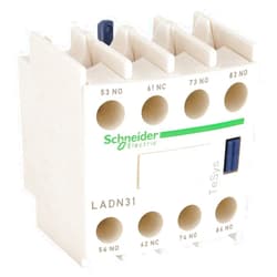 CAI - SCHNEIDER ELECTRIC Schneider Electric IEC Auxiliary Contact Block, 10 Amps, Standard Type, Front Mounting
