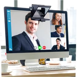 ILOKNZI 7.5-inch Portable Teleprompter, HD Spectrum Glass, for Laptap and DSLR Cameras, Three Different Usage Modes