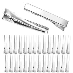 Aisuly Alligator Hair Clips, 210 PCS Alligator Clips for Hair Bows, Single Prong Gator Silver Metal Hair Clips, Flat Hair Bow Clips Making Bulk DIY Supplies for Crafts Accessory (1.8 Inch & 2.2 Inch) Aisuly