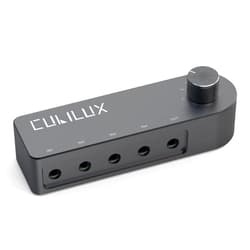 Cubilux Bidirectional 3.5mm Audio Switcher (1-in to 4-Out / 4-in to 1-Out), Stereo 1/8” Aux Selector Box for Speaker Headphones/Earphones, Audio Switch for Laptop Computer Smartphone Tablet