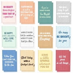 Zonon 24 Pcs Mini Colorful Notebooks Bulk Gifts, Funny Motivational Journals Notepads Inspirational Notepads Small Pocket Notebook Teacher Office Prizes Travel(Retro Style)