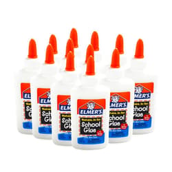 Elmer's Elmers Liquid School Glue, Slime Glue & Craft Glue | Washable, 4 Ounces Each, Great for Making Slime, 12 Count