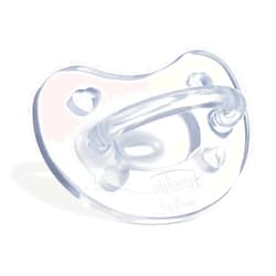Chicco PhysioForma Ciuccio in Silicone 0-6 MESI, 1 Pezzo - Gommotto Morbido e Delicato, Supporta la Respirazione Fisiologica e Favorisce il Corretto Sviluppo Della Bocca, Trasparente