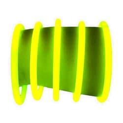 Glow With Us Glow Sticks Bracelets Bulk Wholesale, 100 8” Yellow Glow Bracelets, Bright Color, Glow 8-12 Hrs, 100 Connectors Included, Glow Party Favor Supplies, Sturdy Packaging, Great Fun.