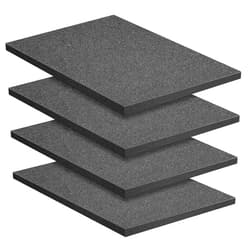 DECOHS 4 Pcs Polyurethane Foam Sheet- 16 x 12 x 1 Inch Cuttable Foam Inserts for Cases- Packing Foam Pads for Toolbox Camera Storage and Crafts