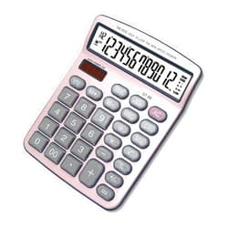 ELEAUTO Calculator,Solar Battery Dual Power, Desktop Calculator with Large Sensitive Button,for Office, Home, School