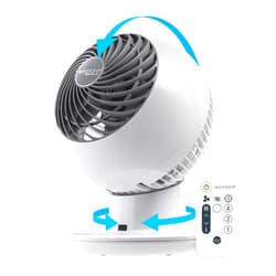 IRIS USA WOOZOO Fan with Remote, Oscillating Fan, Desk Fan, Table Air Circulator, Globe Fan, 5 Speeds, 82ft Max Air Distance, 90° Adjustable Tilt, 30 db Low Noise, New 2023 Model