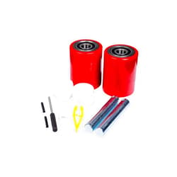 CARBO GLIDE Pallet Jack/Truck Load Wheels Full Set with Axles and Entry Exit Roller 3