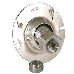 RACO KWIK-Hang 4 in. Square Cover, Swivel for 3-1/2 in. or 4 in. Octagon Box, 1/2 or 3/4 in. Pipe