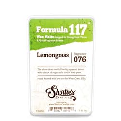 Shortie's Candle Company Lemongrass Wax Melts - Formula 117-1 Highly Scented 3 Oz. Bar - Made with Natural Oils - Fresh & Clean Air Freshener Cubes Collection