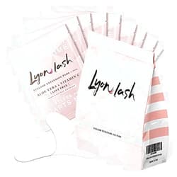 Lyon lash 100 Pairs Eyelash Extension Under Eye Gel Pads by Lyon Lash - Lint Free with Aloe Vera Hydrogel Eye Patches, Premium Eyelash Extension Supplies & Beauty Tools, Fit Most Eye Shape, Stick Well