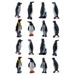 ORZIZRO 16Pcs Plastic Penguin Figurines, Cute Ocean Animal Penguin Figure Model Toys for Kids Children – Realistic & Detailed