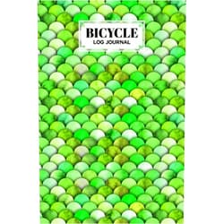 Sibylle Meister Bicycle Log Journal: Bicycling ride journal Mermaid Glitter Scales Cover, Record your rides and performances, Gift idea for off road biking cycling ... 120 Pages, Size 6
