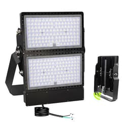 STASUN 600W 90000LM Dusk to Dawn LED Flood Light Outdoor Photocell - High Lumen Super Bright, 5000K Daylight White, IP66 Waterproof Stadium Lights for Yard, Arena, Courts, Parking Lot