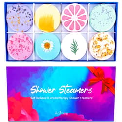 Aofmee Shower Steamers Aromatherapy - Pack of 8 Shower Bombs with Essential Oils for Relaxation, Christmas Gifts Birthday Gifts for Women and Men, Stress Relief and Luxury Self Care Shower Bath Bombs