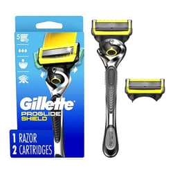 Gillette ProGlide Shield Razor for Men, Handle + 2 Blade Refills