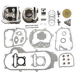 SEBAOFADANSIOS 50mm Big Bore Cylinder Rebuild Kit Parts Bore Upgrade for GY6 50cc 100cc 139qmb Racing Scooter Moped ATV Go Kart