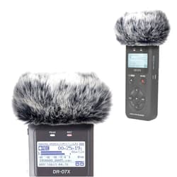 YOUSHARES DR07X Windscreen Muff for Tascam DR-07X DR-07MKII Portable Digital Recorders, DR07X Mic Windscreen Artificial Fur Wind Muff by YOUSHARES