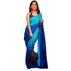 BE4ME.COM Alia bhatt Saree,celebraty inspired Saree,Floral Printed saree,soft satin silk saree,partywear sari,Bollywood saree