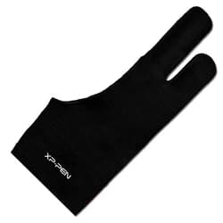 XP-PEN XPPen Artist Drawing Glove 2-Fingers Digital Art Glove for Graphics Drawing Tablet Drawing Glove Right Hand and Left Hand (Size L) Black