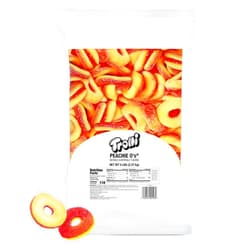 Trolli Peachie O's Sour Gummy Rings Candy, 5 Pound Bulk Bag