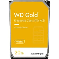 Western Digital 20TB WD Gold Enterprise Class SATA Internal Hard Drive HDD - 7200 RPM, SATA 6 Gb/s, 512 MB Cache, 3.5