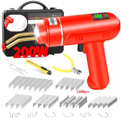Ghguole 200W Cordless Plastic Welder, Plastic Welding Kit with 1200PCS Hot Stapler, USB Rechargeable Plastic Welder Gun with 5000mAh Battery, Plastic Weld Bumper Repair Kit for Most Plastic Repair