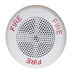 Wheelock Cooper Wheelock LSPKW-C Led 2W Hf Spkr,Rnd,Semi Flush,Ceil,24Vdc,Wht,Fire