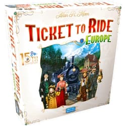 Days of Wonder Ticket to Ride Europe 15th Anniversary DELUXE EDITION Board Game - Strategy Game, Family Game for Kids & Adults, Ages 8+, 2-5 Players, 30-60 Minute Playtime, Made by Days of Wonder