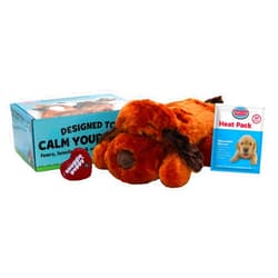 SmartPetLove Original Snuggle Puppy Heartbeat Stuffed Dog Toy. Puppy Toy for Anxiety Relief, Calming Aid, and Comfort Toy for Behavioral Training in Brown