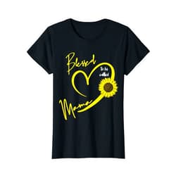 Mothers Day Shirts Mom-my Mama Momma Women Gifts Blessed To Be Called Mama Mothers Day Cute Sunflower Mom T-Shirt