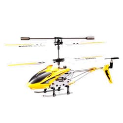 POCO DIVO S107G Phantom 3CH Infrared RC Helicopter Mini Flight S107 Gyro with Light, Yellow
