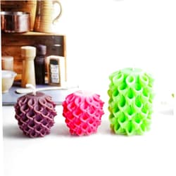 Dunyu Qin 3D Morning Glory Cylinder Silicone Candle Mold DIY Crafts Crystal Resin Gypsum Cement Soap Mould Home Handmade Tools (B)