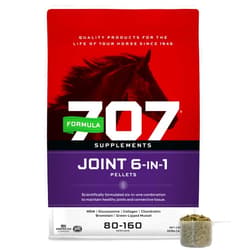 Formula 707 Joint 6in1 Equine Supplement 10 lb Bag – Support for Joint Integrity and Inflammatory Response in Horses – Green-Lipped Mussel, MSM, Glucosamine, Chondroitin & Collagen