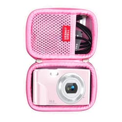 Hermitshell Hard Travel Case for CAMKORY/Lecran/Sevenat/AUTPIRLF/TADLIATIV/nezini/COZPUZHAT/Zostuic/toberto/Besungo/Aufoya/Vmotal/Lincom Tech 16X Digital Zoom Digital Camera (Pink)