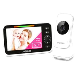 VTimes Baby Monitor Video Baby Monitor with Camera and Audio No WiFi 5