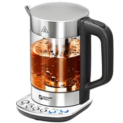 Magic Mill Pro Electric Kettle with tea Infuser and Temperature Control - Keep Warm Function, Rapid Boil, Automatic Safety Shut Off, BPA Free, No Plastic on Water, British Patent Technology,Large 1.7L