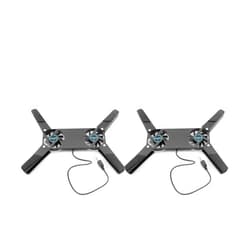 X psblty Foldable Cooling Pad Laptop Cooler with Double Fans Laptop Stand USB Powered for 7-15 Inch Notebook PC LCD Display Cooler Holder(2pcs)