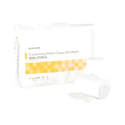 McKesson Conforming Stretch Gauze Bandages, Non-Sterile, 3 in x 4 1/10 yds, 96 Count