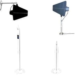 RhymKawa 2 PCS Wall Mount for Shure Wireless Antenna UA874 US PA805 UA874X GLX-D+ Active Directional Paddle Install on Ceiling, Aluminum