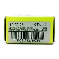 Bussmann Low Peak Time Delay Class CC Industrial Fuse LP-CC 25 Amp (4-PACK)
