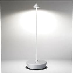 SHANGCAI Cordless Table Lamps Rechargeable - 6000mAh Battery Operated LED Desk Lamp Outdoor Waterproof Portable Touch Dimmable Table Lights for Patio Restaurant Dining Home Light Gray