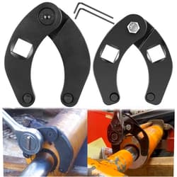 Sunluway 1266 Adjustable Gland Nut wrench & 7463 Small Adjustable Gland Nut Wrench Universal for Hydraulic Cylinders on Most Farm & Construction Equipment, Remove Gland Nuts Easily